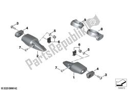 soporte para bombillas de intermitentes, delantero