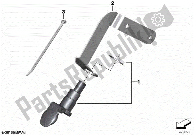 Todas las partes para Toma De Corriente de BMW Sertão R 134 2010 - 2014