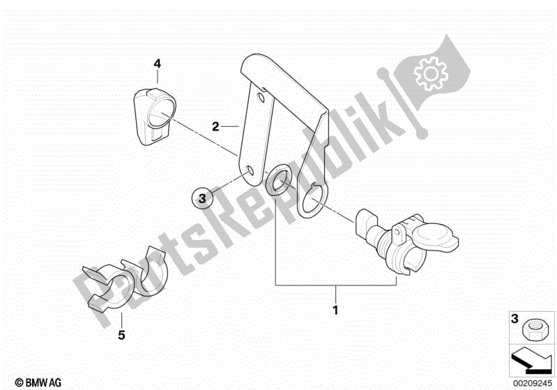 Todas las partes para Toma De Corriente de BMW Sertão R 134 2010 - 2014