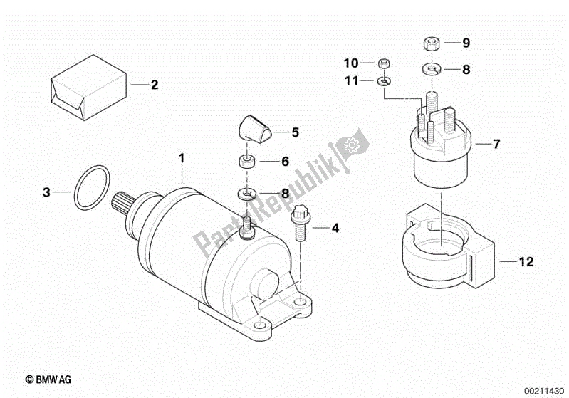 Todas las partes para Inicio de BMW Sertão R 134 2010 - 2014