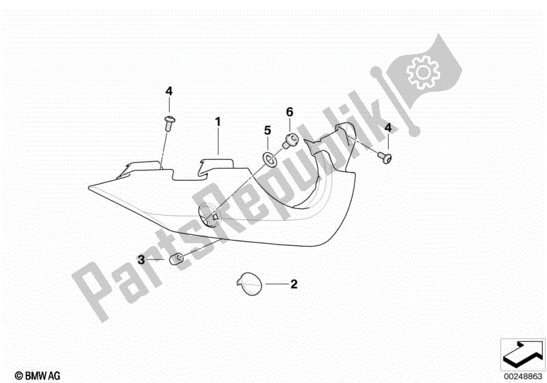 Todas las partes para Corte De Cola de BMW Sertão R 134 2010 - 2014