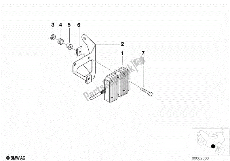 Todas las partes para Regulador De Voltaje de BMW Sertão R 134 2010 - 2014