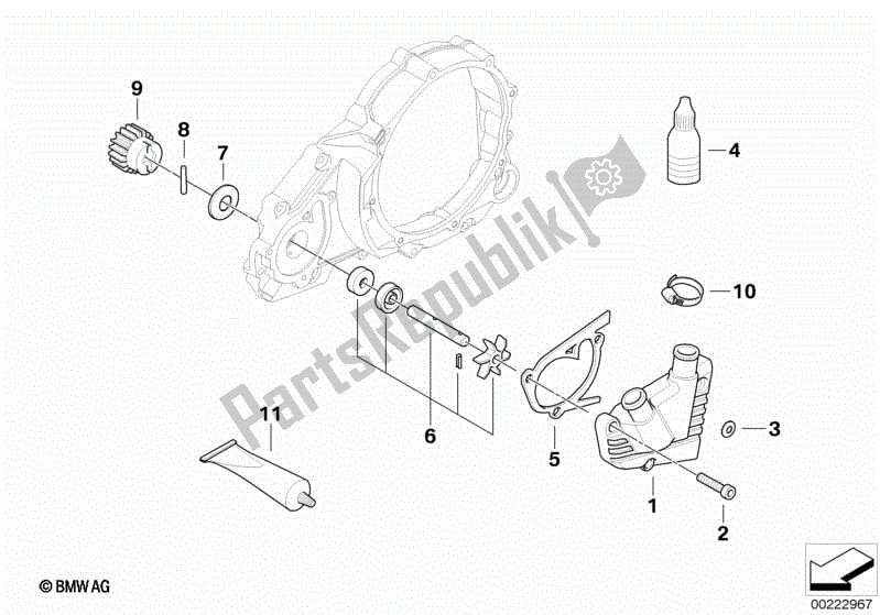 Todas las partes para Bomba De Agua de BMW Sertão R 134 2010 - 2014