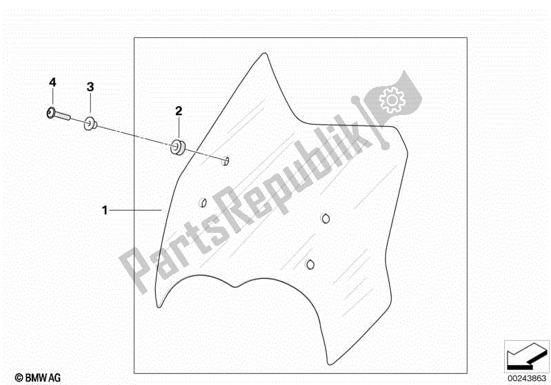 Todas las partes para Parabrisas de BMW Sertão R 134 2010 - 2014