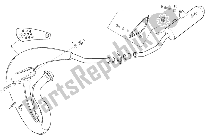 Todas las partes para Tubo De Escape de Derbi Senda 50 SM DRD PRO E2 2005