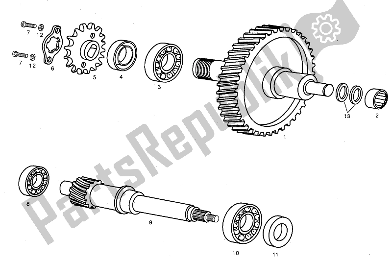 All parts for the Reduction of the Derbi Variant Revolution 50 1998