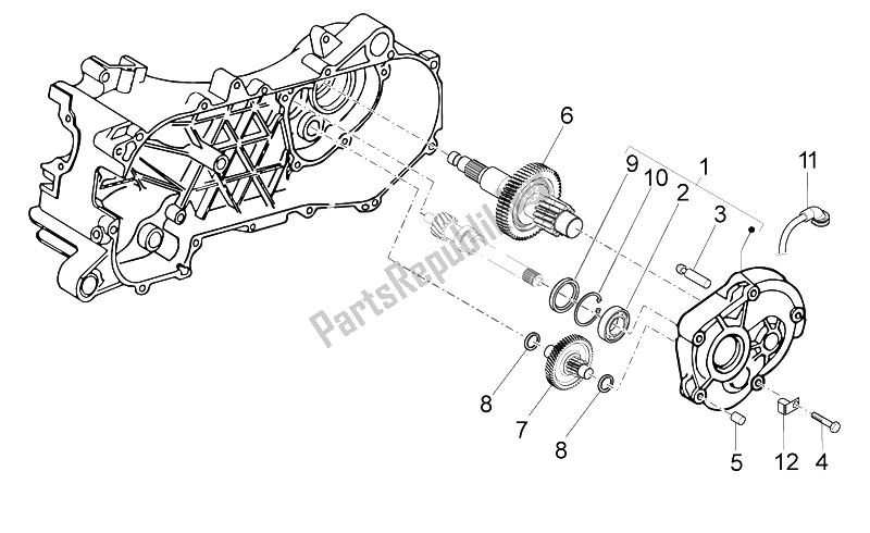 Toutes les pièces pour le Transmission du Derbi Variant Sport 50 2T 2012