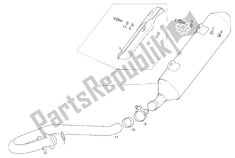 Todas las partes para Unidad De Escape de Derbi Mulhacen 125 E3 2007