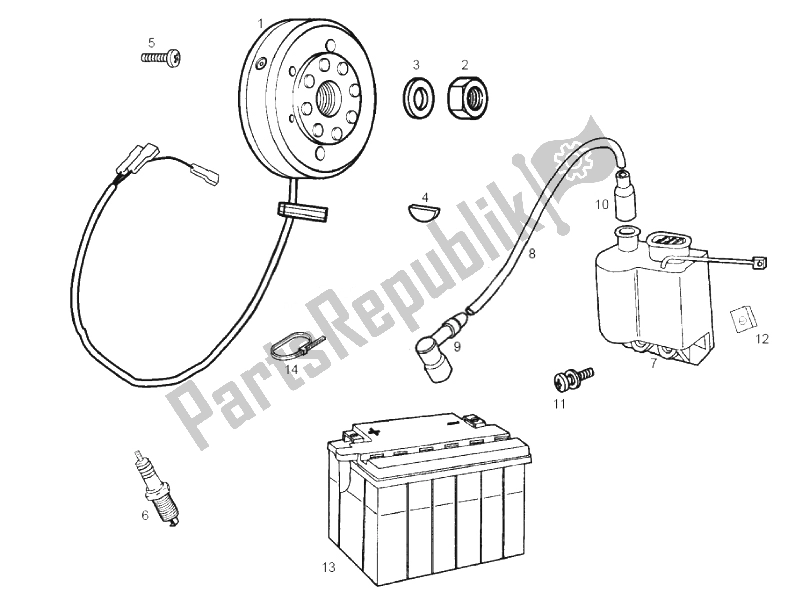 All parts for the Ignition Unit of the Derbi Senda 50 SM X Trem 2T E2 2010