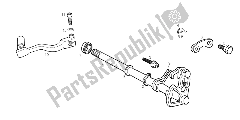 Tutte le parti per il Selettore del Derbi Senda 50 R DRD Racing E2 3A Edicion 2004