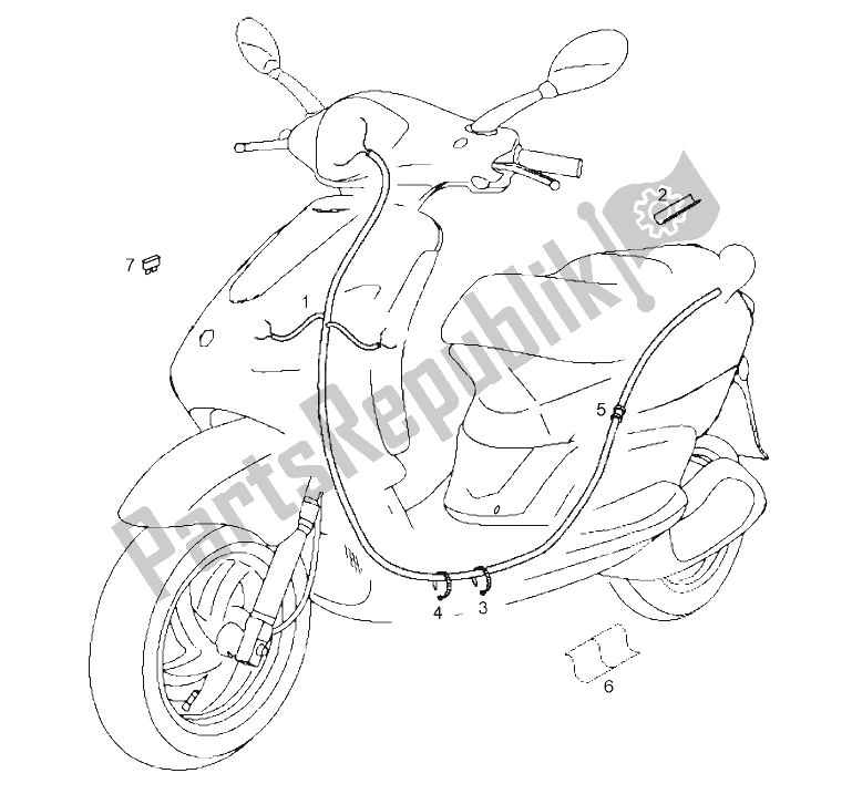 Toutes les pièces pour le Système électrique du Derbi Boulevard 50 CC 2T E2 2009