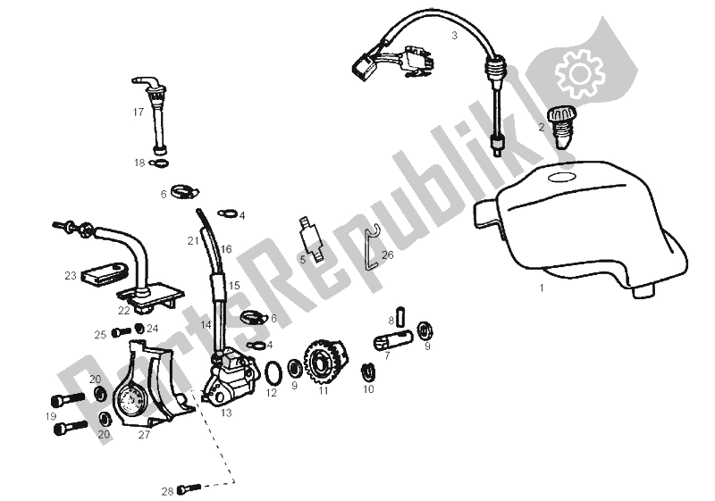 Toutes les pièces pour le La Pompe à Huile du Derbi Senda 50 R Black Devil 2A Edicion 2003