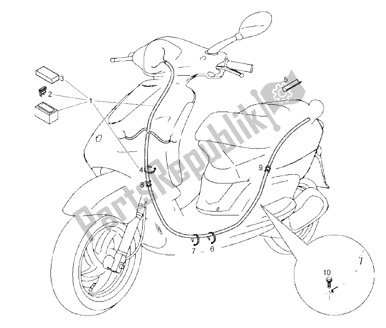 Todas las partes para Sistema Eléctrico de Derbi Boulevard 50 CC 4T E2 25 KMH 2009