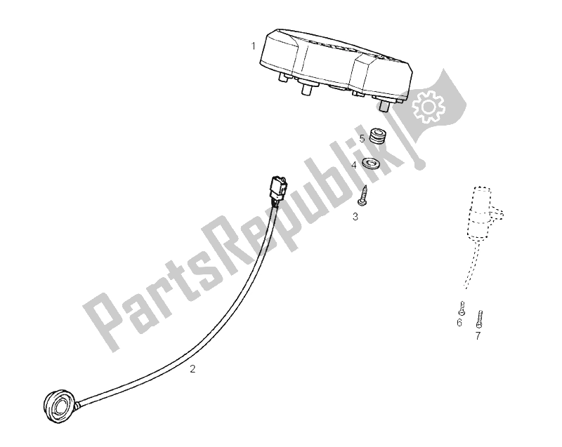 Todas las partes para Instrumentos de Derbi GPR 125 Racing R E2 2 Edicion 2004