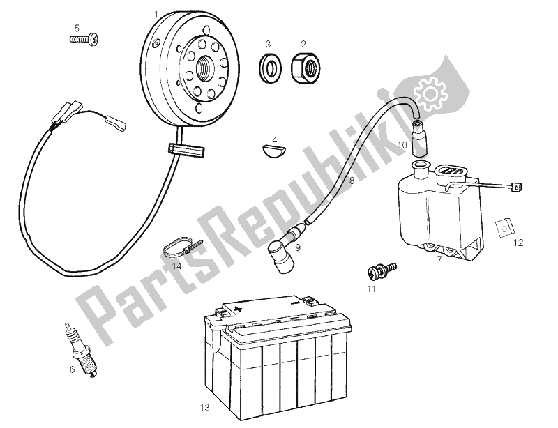 Wszystkie części do Cdi Magneto Assy Derbi Senda 50 SM X Race E2 3 Edicion 2007