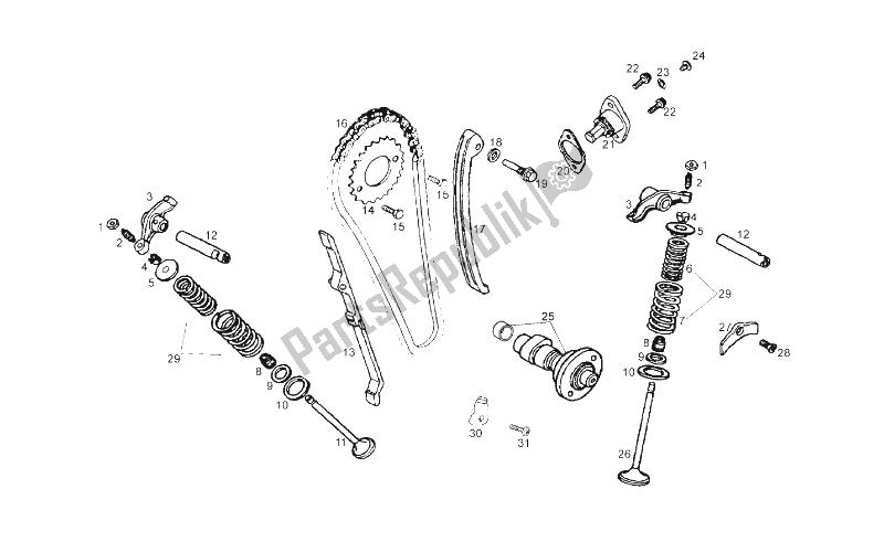 Toutes les pièces pour le Système De Chronométrage du Derbi Senda 125 R Baja 4T E3 2010