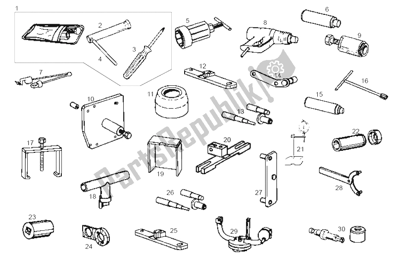 Toutes les pièces pour le Accessoires du Derbi Atlantis Bullet 1A Edicion 50 2003