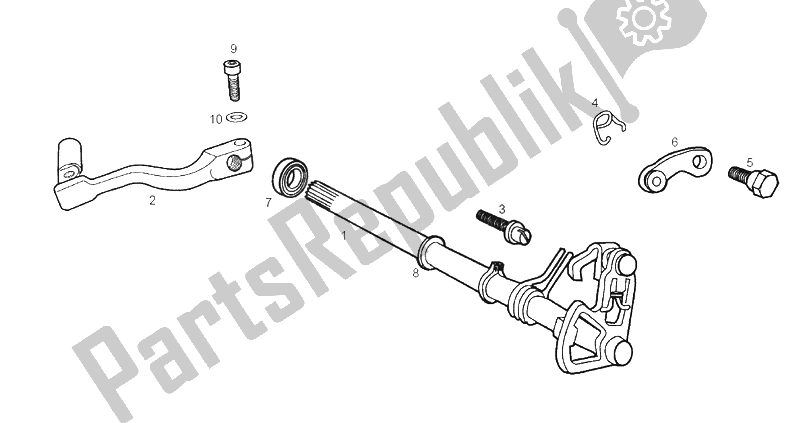 Toutes les pièces pour le Sélecteur du Derbi Senda 50 R X Race E2 4 Edicion 2006