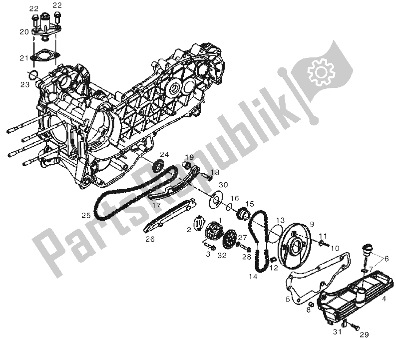 Toutes les pièces pour le La Pompe à Huile du Derbi GP1 125 E2 3 VER 2006