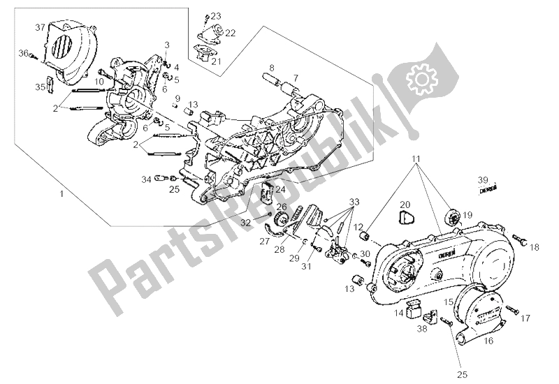 Toutes les pièces pour le La Pompe à Huile du Derbi Atlantis Bullet 1A Edicion 50 2003