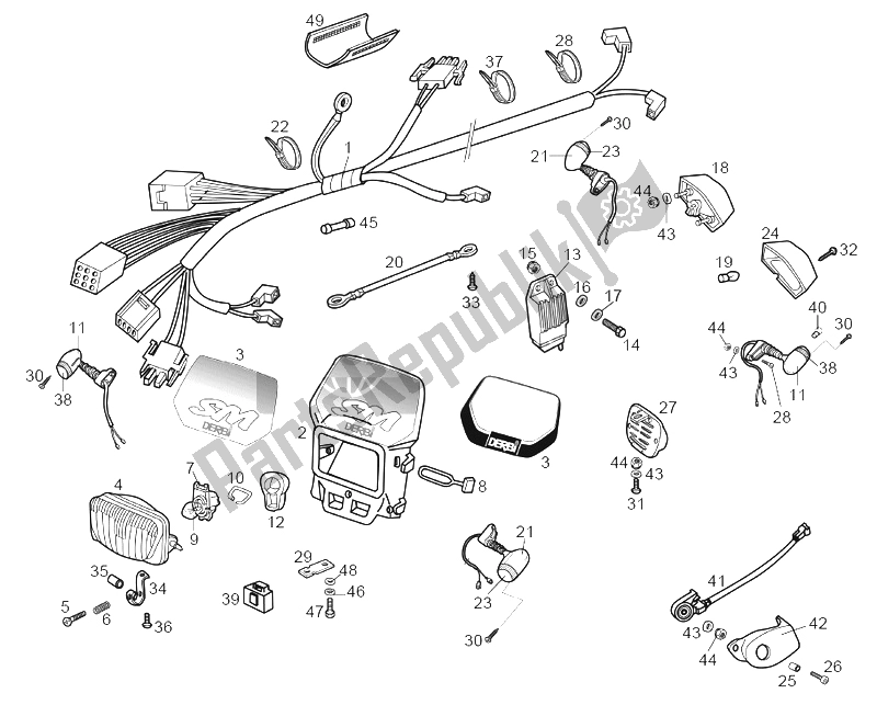 Todas las partes para Sistema Eléctrico de Derbi Senda 50 SM Racer 2002