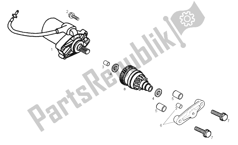 Toutes les pièces pour le Démarreur du Derbi GPR 50 Racing E2 2 Edicion 2006