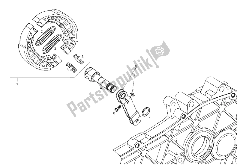 Todas las partes para Freno Trasero de Derbi Boulevard 50 CC 4T E2 25 KMH 2009