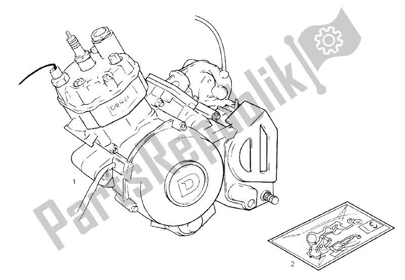 Todas las partes para Motor de Derbi GPR 50 Replica E2 2A Edicion 2005