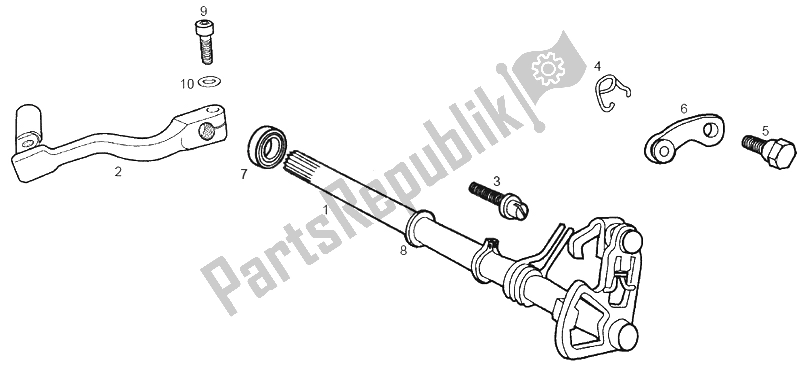 Todas las partes para Selector de Derbi Senda 50 SM X Race E2 2 VER 2007