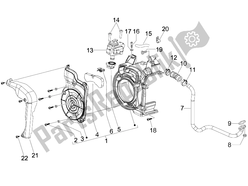 Toutes les pièces pour le Boîte à Air Secondaire du Derbi Boulevard 150 4T E3 2010