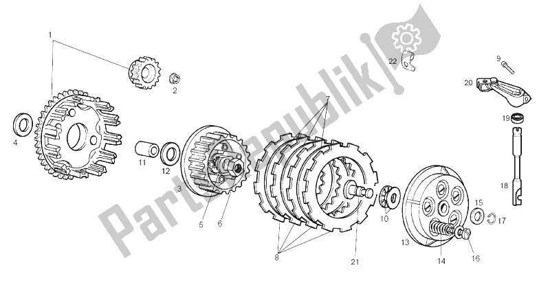 Toutes les pièces pour le Embrayage du Derbi Senda 50 SM X Race E2 4 Edicion 2006