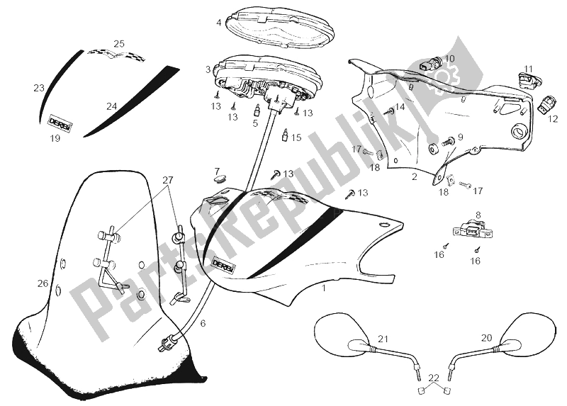 All parts for the Instruments of the Derbi Atlantis O2 Piaggio 3A Edicion 50 2002