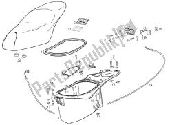 Saddle - Helmet compartment