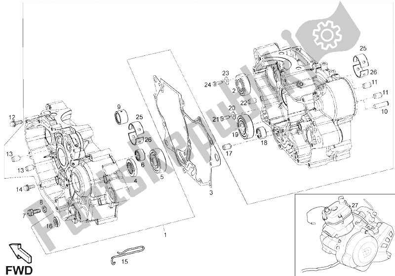 Toutes les pièces pour le Charretiers du Derbi Senda 125 R SM DRD Racing 4T E3 2 VER 2009