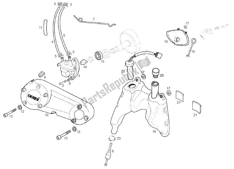 Toutes les pièces pour le La Pompe à Huile du Derbi Variant Revolution E1 50 2003