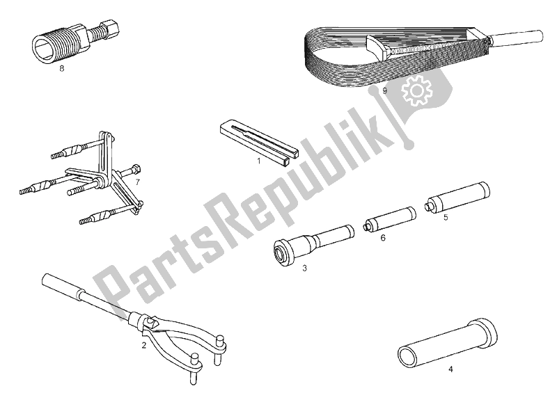 All parts for the Accessories of the Derbi Variant Courier E2 50 2007