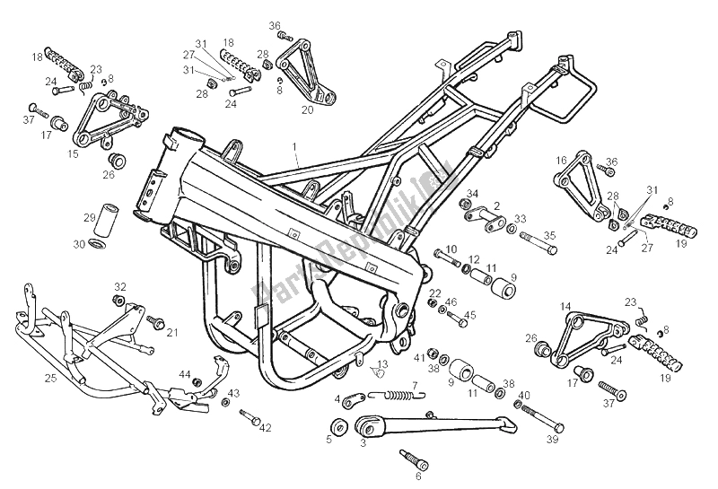 Todas las partes para Soporte Central de Derbi GPR 50 Replica Racing 2003