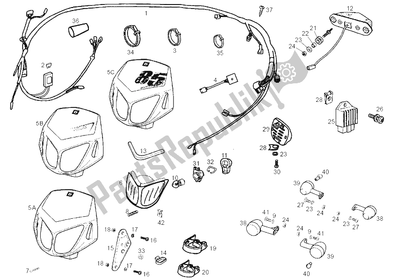 Todas as partes de Sistema Elétrico do Derbi Senda 50 R DRD Racing E2 2 VER 2005