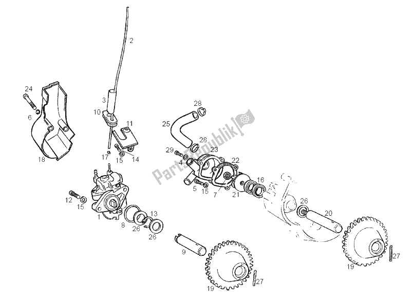 Alle onderdelen voor de Koelsysteem van de Derbi GPR 50 Replica E2 2A Edicion 2005