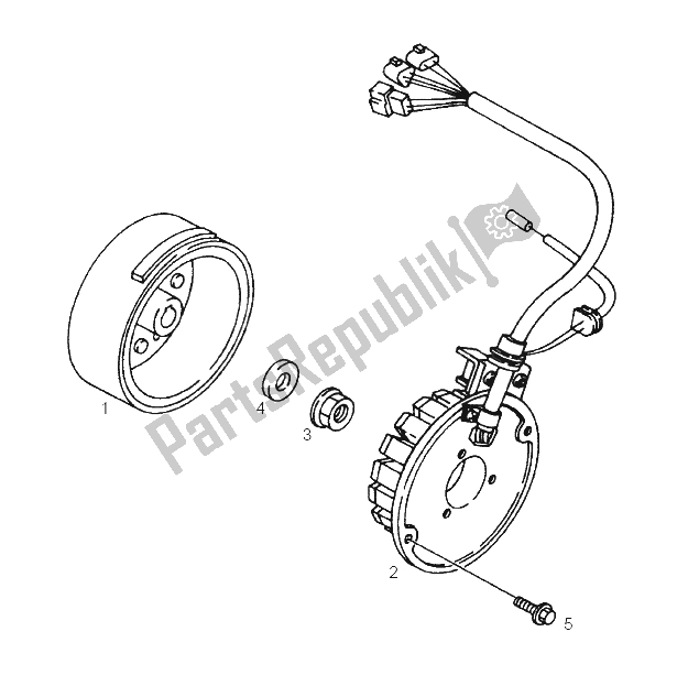 Alle onderdelen voor de Cdi Magneto Assy van de Derbi GPR 125 Nude Sport E2 2 Edicion 2004