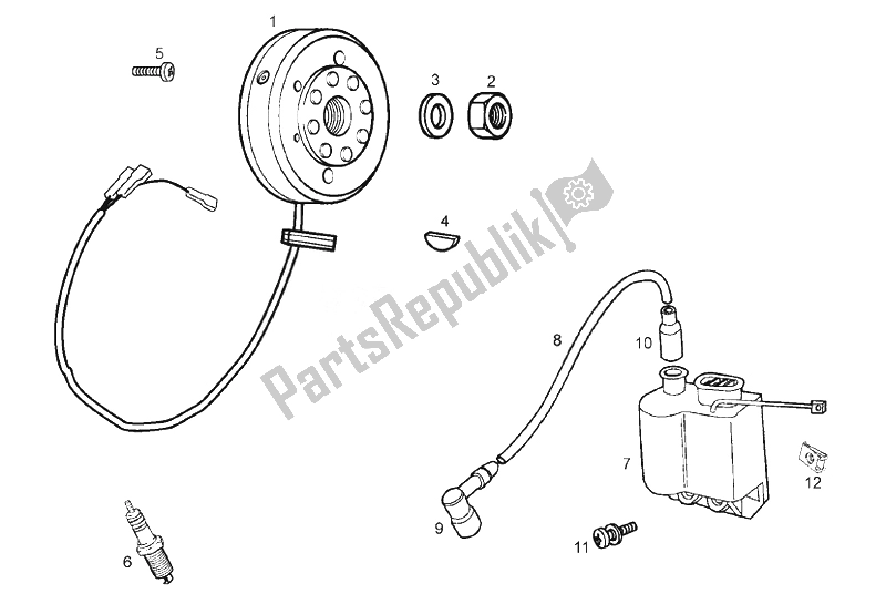 Toutes les pièces pour le Cdi Magneto Assy du Derbi Senda 50 HYP DRD EVO E2 LTD Edition 2008