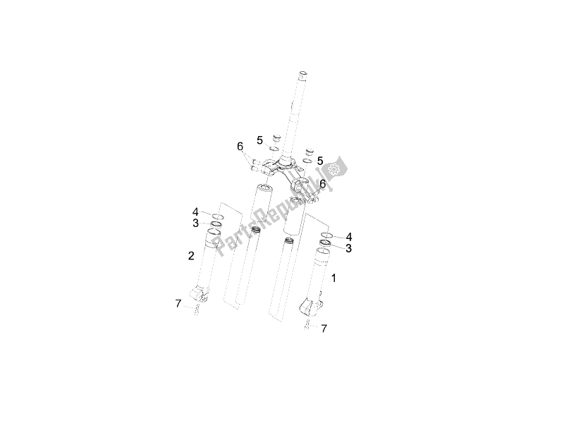 Toutes les pièces pour le Composants De La Fourche (wuxi Top) du Derbi Sonar 50 2T 2009