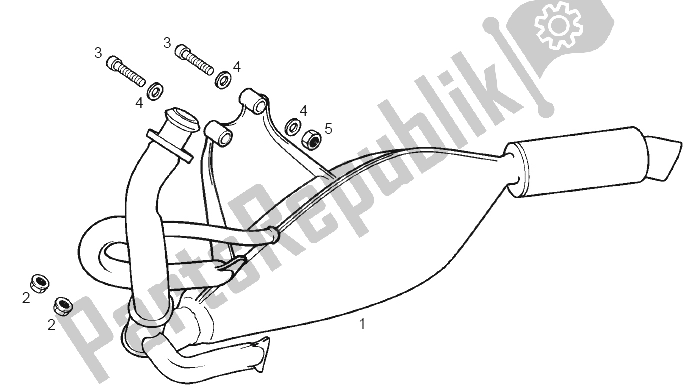 Tutte le parti per il Tubo Di Scarico del Derbi GP1 50 CC Race E2 2 VER 2005