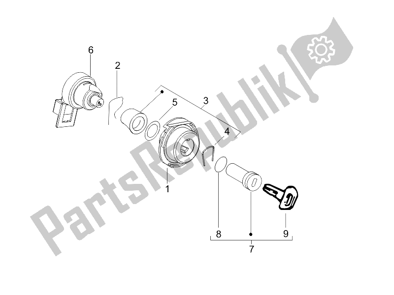 Todas las partes para Cerraduras de Derbi Sonar 125 4T 2009