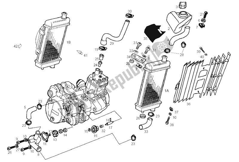 Toutes les pièces pour le Système De Refroidissement du Derbi Senda 50 SM X Race E2 2A Edicion 2004