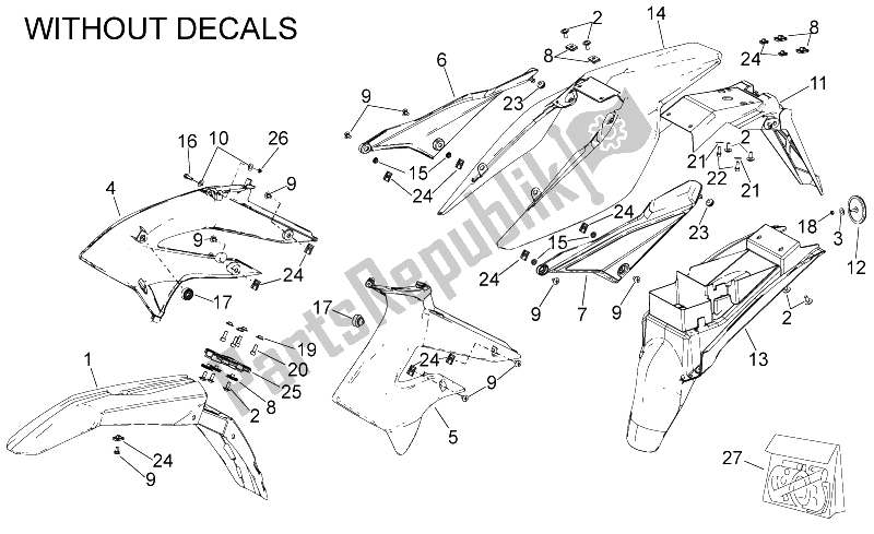 All parts for the Body of the Derbi Senda 50 SM DRD Racing 2T E2 2010