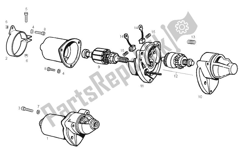 Toutes les pièces pour le Ensemble De Démarrage du Derbi GPR 50 Replica E2 2A Edicion 2005