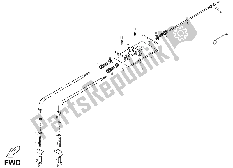 All parts for the Distributor of the Derbi DXR 200 CC 2005