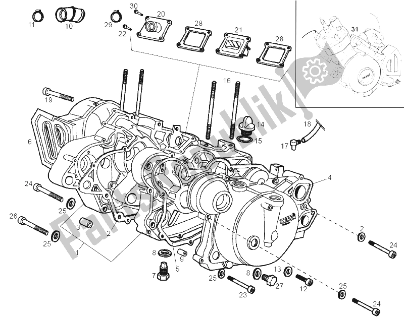 Wszystkie części do Furmanki Derbi Senda 50 R X Race E2 2004