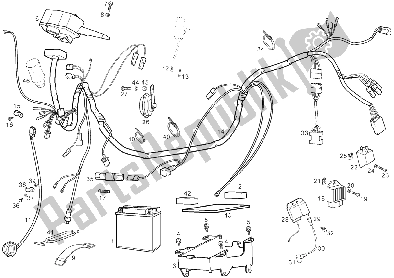 All parts for the Electrical System of the Derbi Senda 50 R DRD PRO E2 2 VER 2005